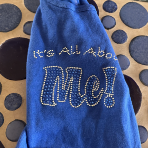 it's All About Me Rhinestone Tank in Blue